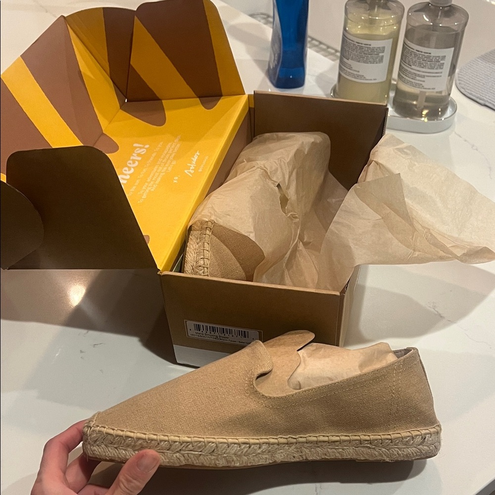 Soludos Men's Taupe Smoking Slippers espadrilles